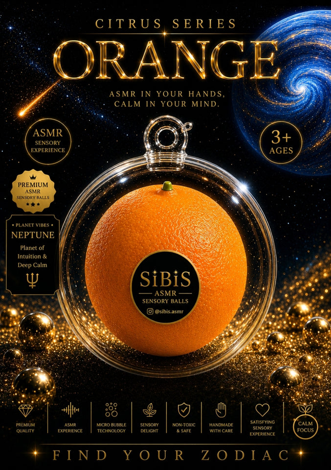 ORANGE - SIBIS CITRUS Premium ASMR Sensory Ball