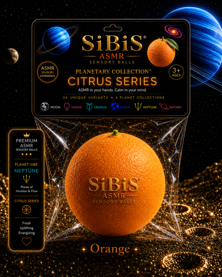 ORANGE - SIBIS CITRUS Premium ASMR Sensory Ball