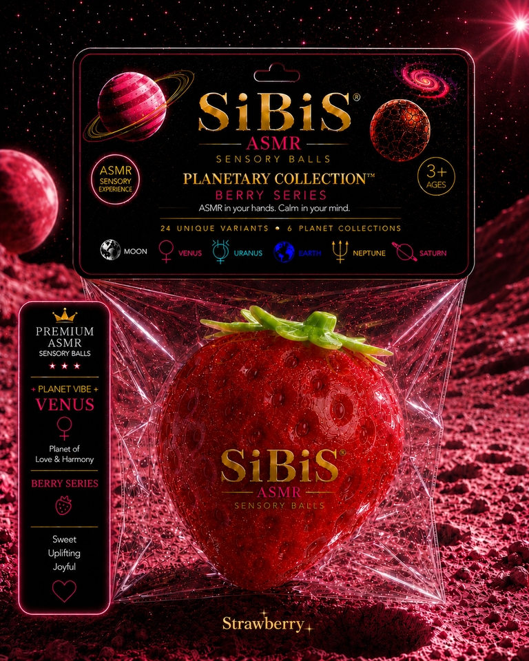 STRAWBERRY– SIBIS BERRY Premium ASMR Sensory Ball