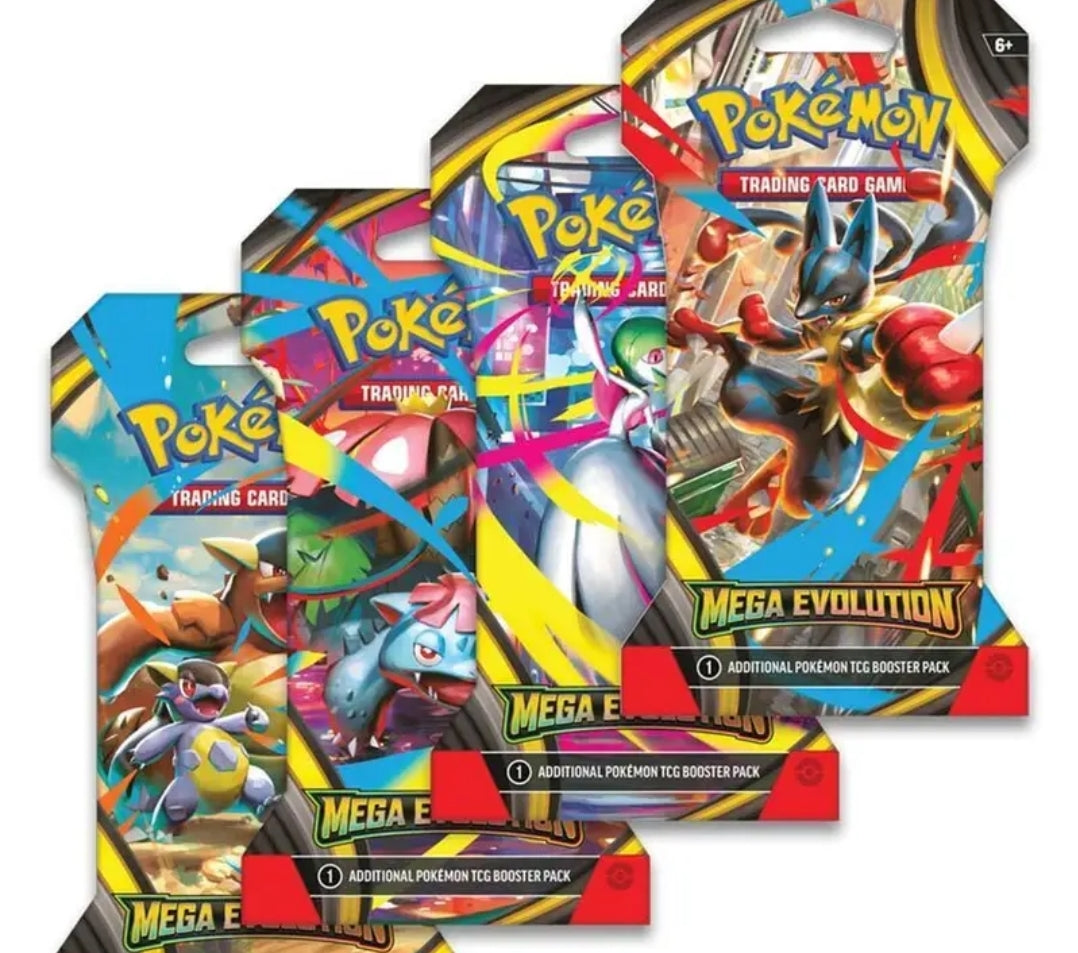 Genuine Mega Evolutions sleeved booster packs (originals)